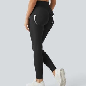 Sold Seamless Flow High Waisted Butt Lifting Leggings black